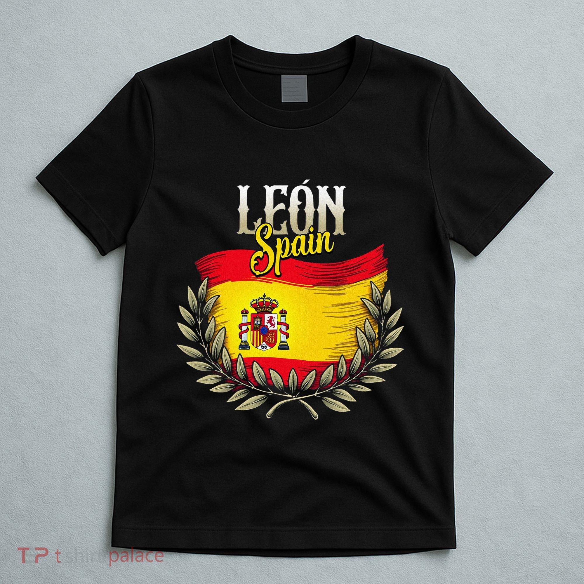 Leon Spain Flag Spanish City Leon Vacation Travel T-Shirt