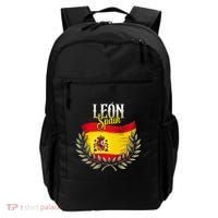 Leon Spain Flag Spanish City Leon Vacation Travel Backpack thumb 0