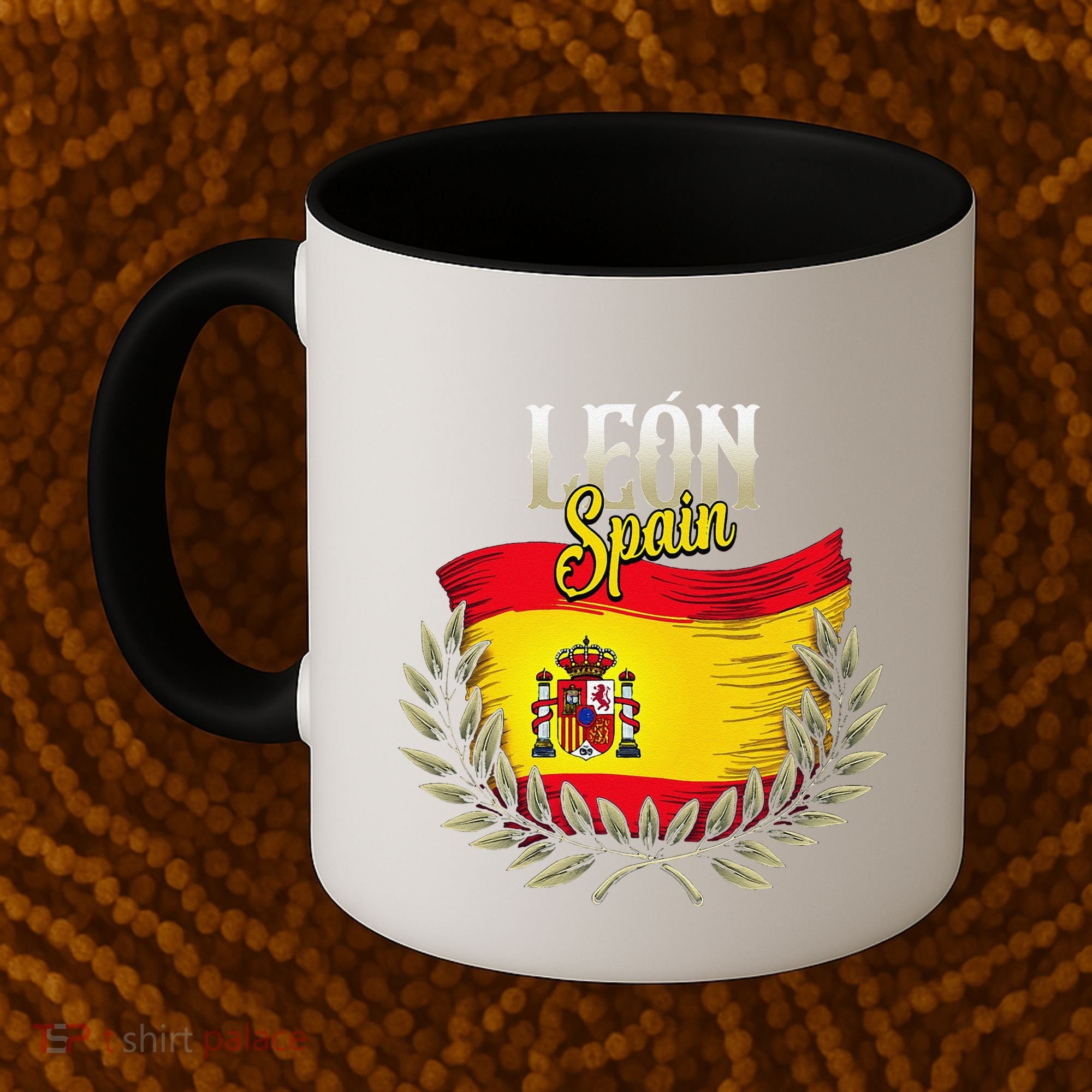 Leon Spain Flag Spanish City Leon Vacation Travel Coffee Mug