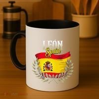 Leon Spain Flag Spanish City Leon Vacation Travel Coffee Mug thumb 4
