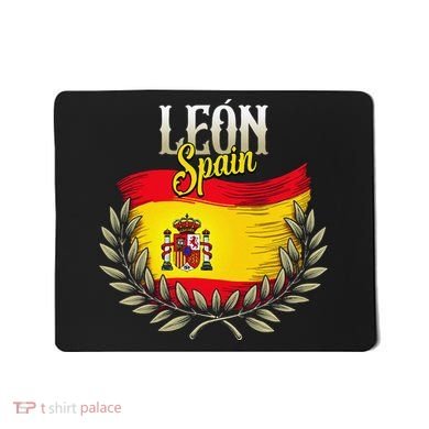 Leon Spain Flag Spanish City Leon Vacation Travel Mousepad