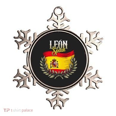 Leon Spain Flag Spanish City Leon Vacation Travel Ornament