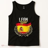 Leon Spain Flag Spanish City Leon Vacation Travel Tank Top thumb 2