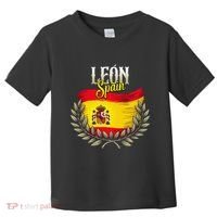 Leon Spain Flag Spanish City Leon Vacation Travel Toddler T-Shirt thumb 0