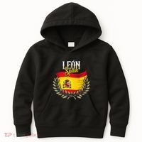 Leon Spain Flag Spanish City Leon Vacation Travel Kids Hoodie thumb 0