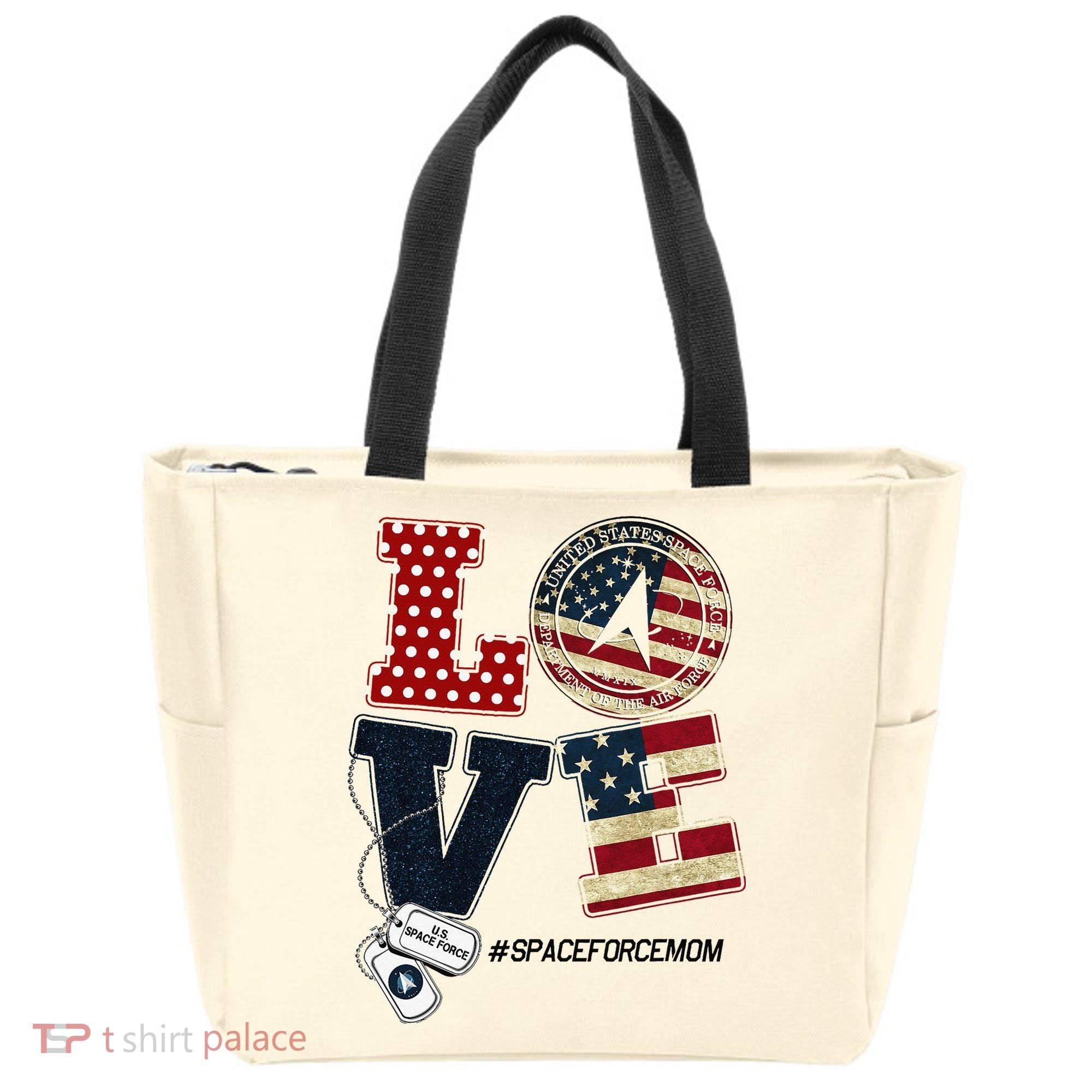 Love Space Force Mom Graduation Proud Space Force Mom Tote Bag