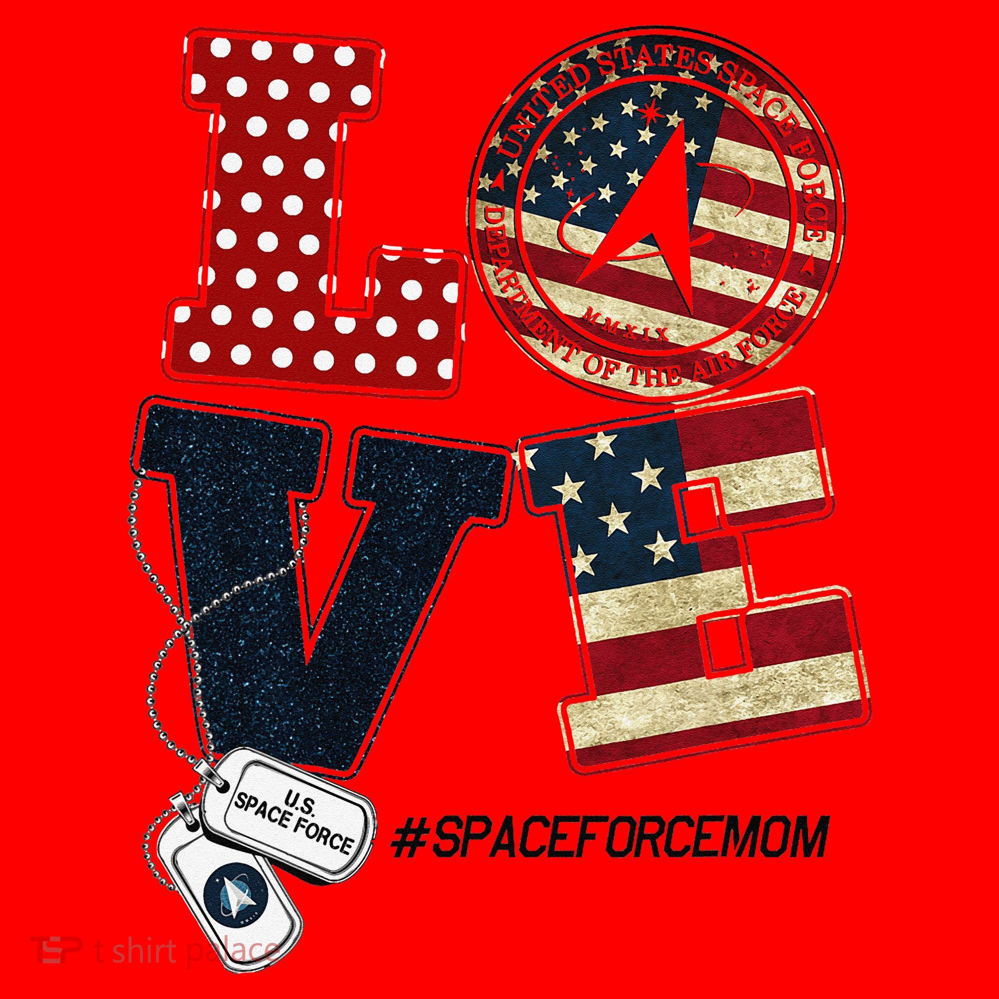 Love Space Force Mom Graduation Proud Space Force Mom Santa Hat
