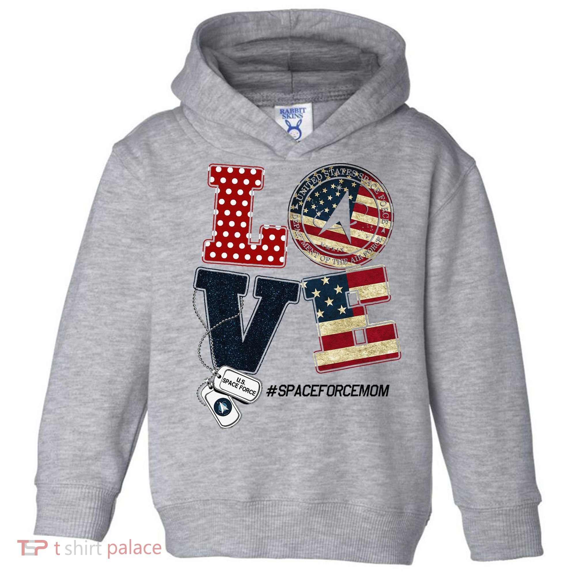 Love Space Force Mom Graduation Proud Space Force Mom Toddler Hoodie