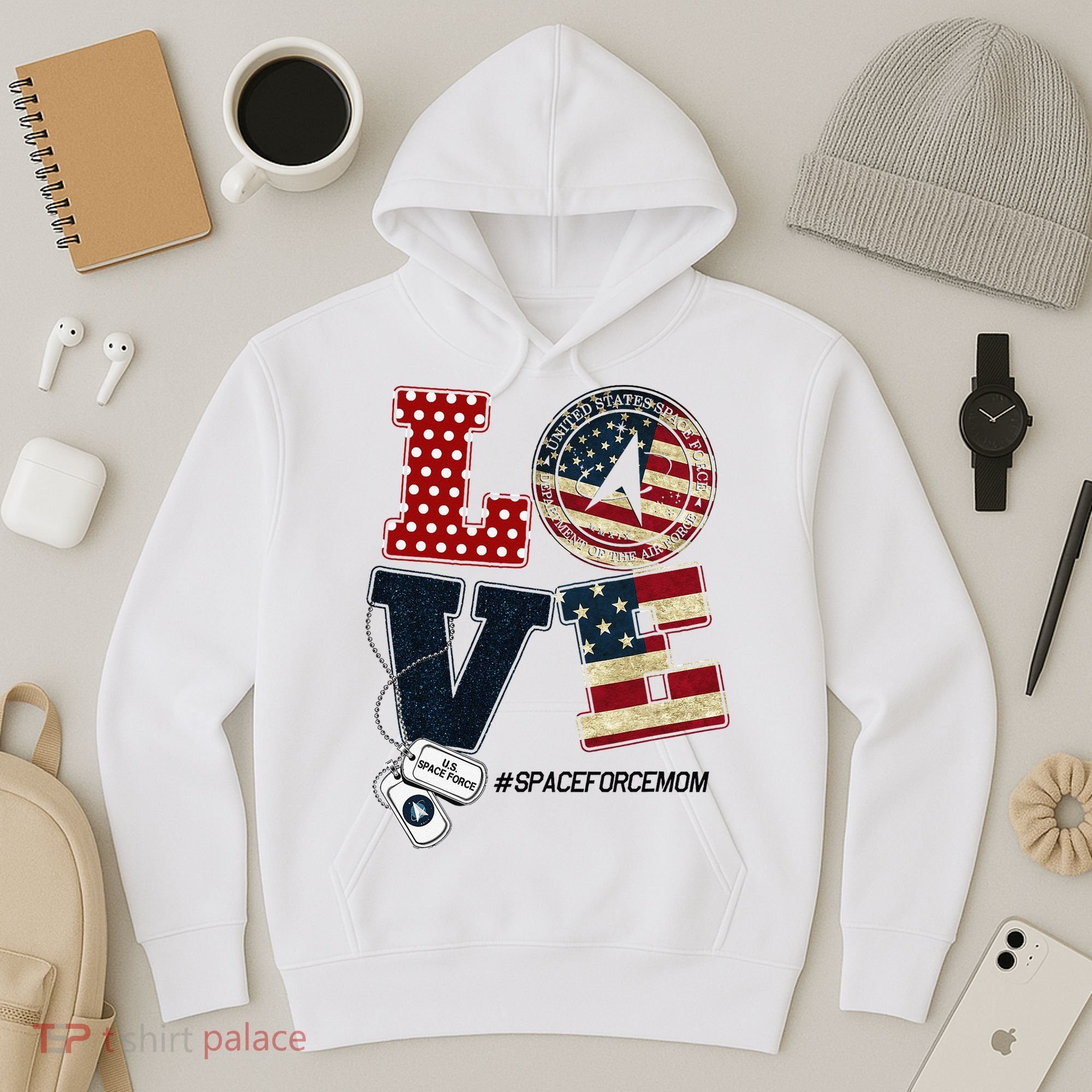 Love Space Force Mom Graduation Proud Space Force Mom Hoodie