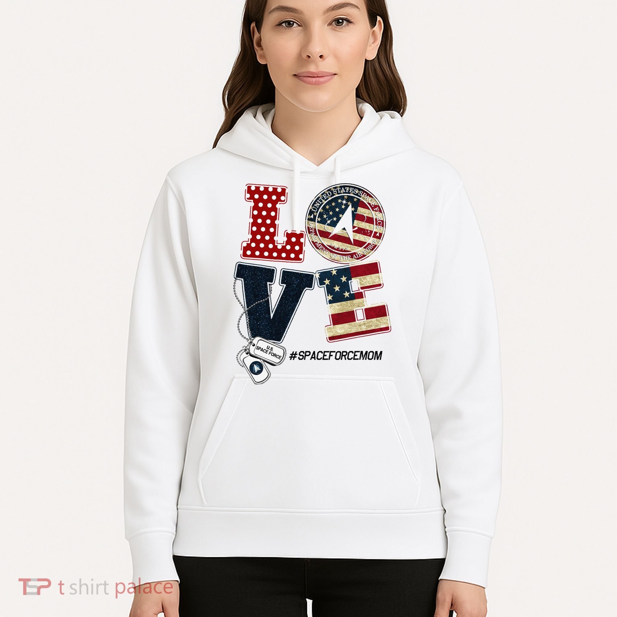 Love Space Force Mom Graduation Proud Space Force Mom Hoodie