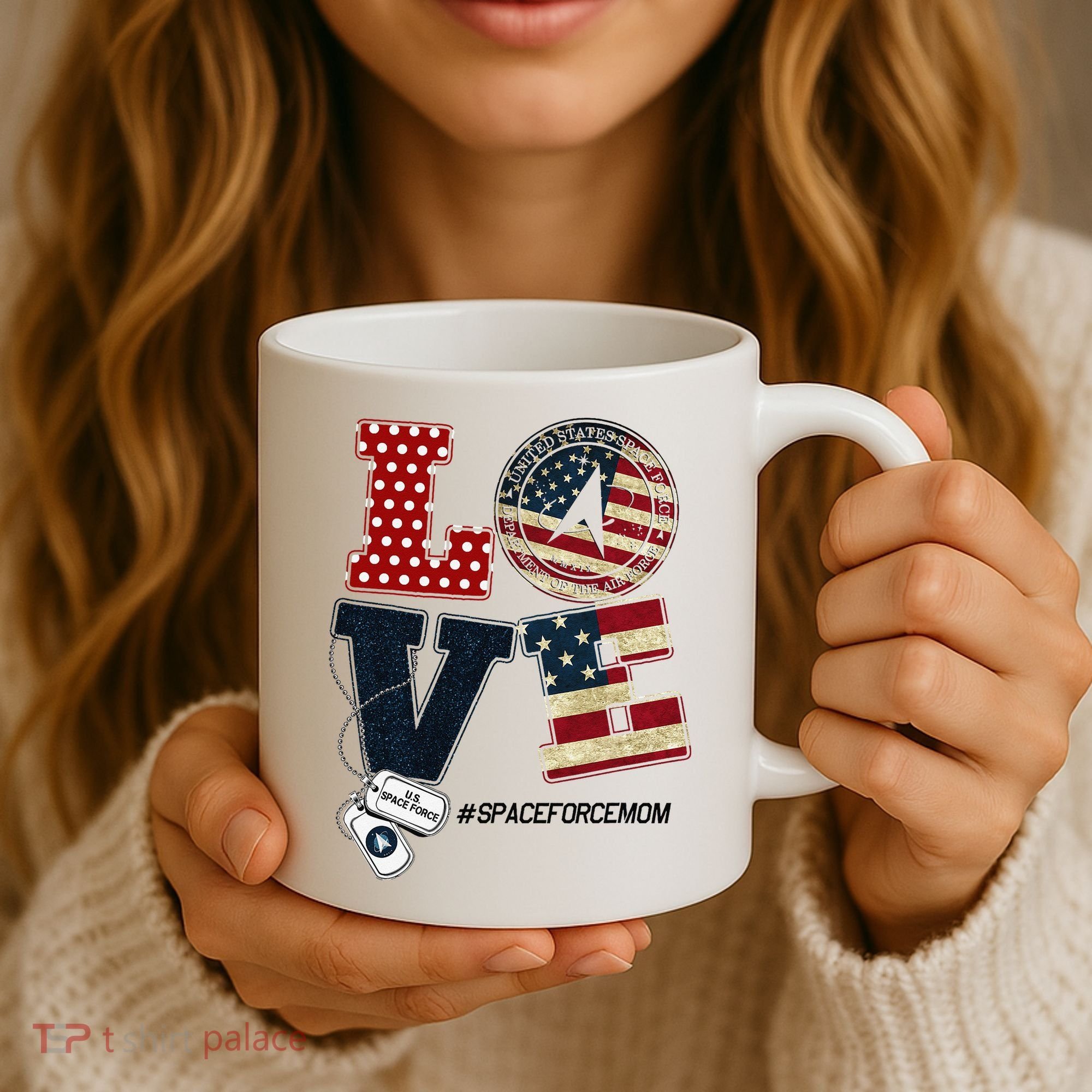 Love Space Force Mom Graduation Proud Space Force Mom Coffee Mug