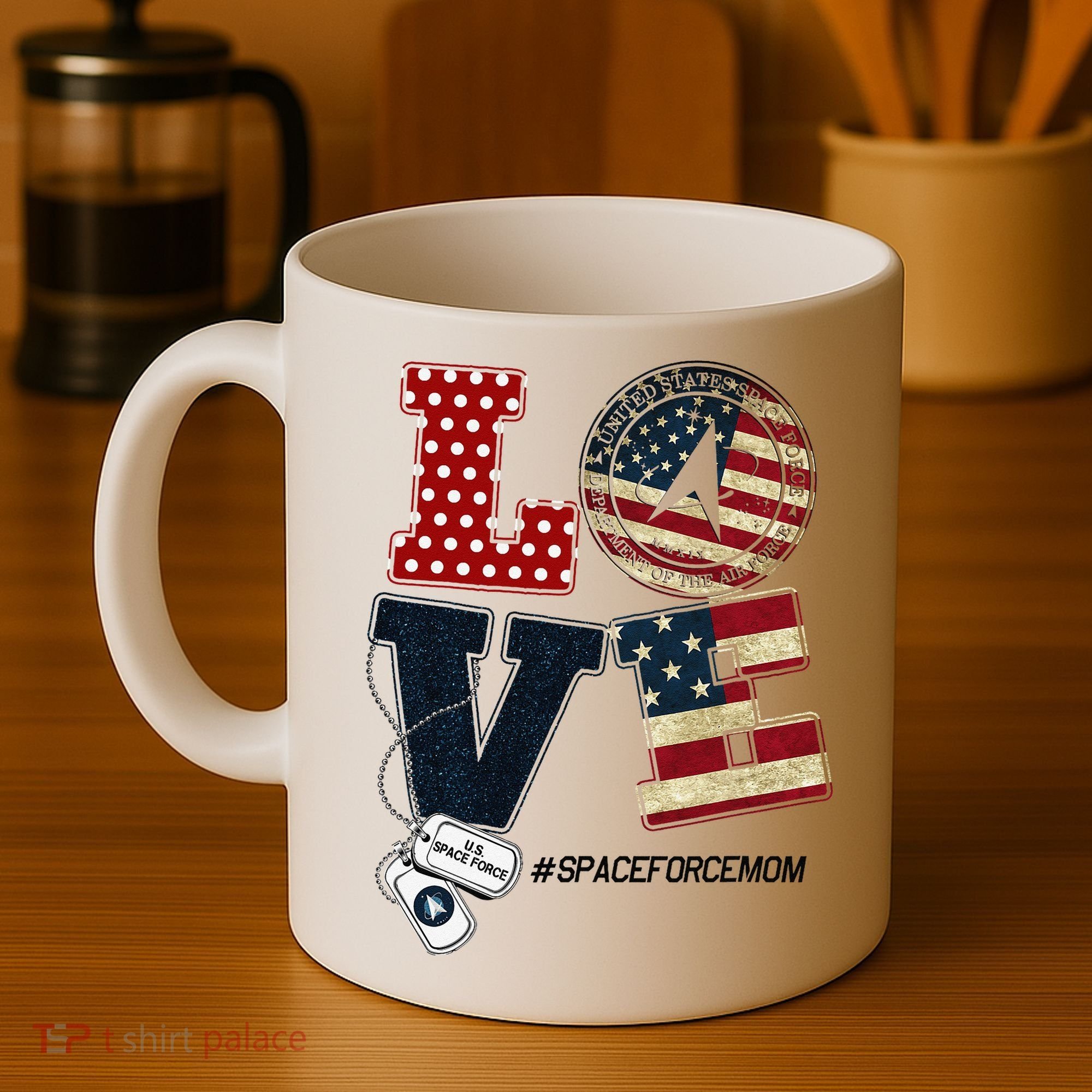 Love Space Force Mom Graduation Proud Space Force Mom Coffee Mug