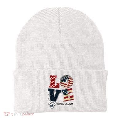 Love Space Force Mom Graduation Proud Space Force Mom Beanie