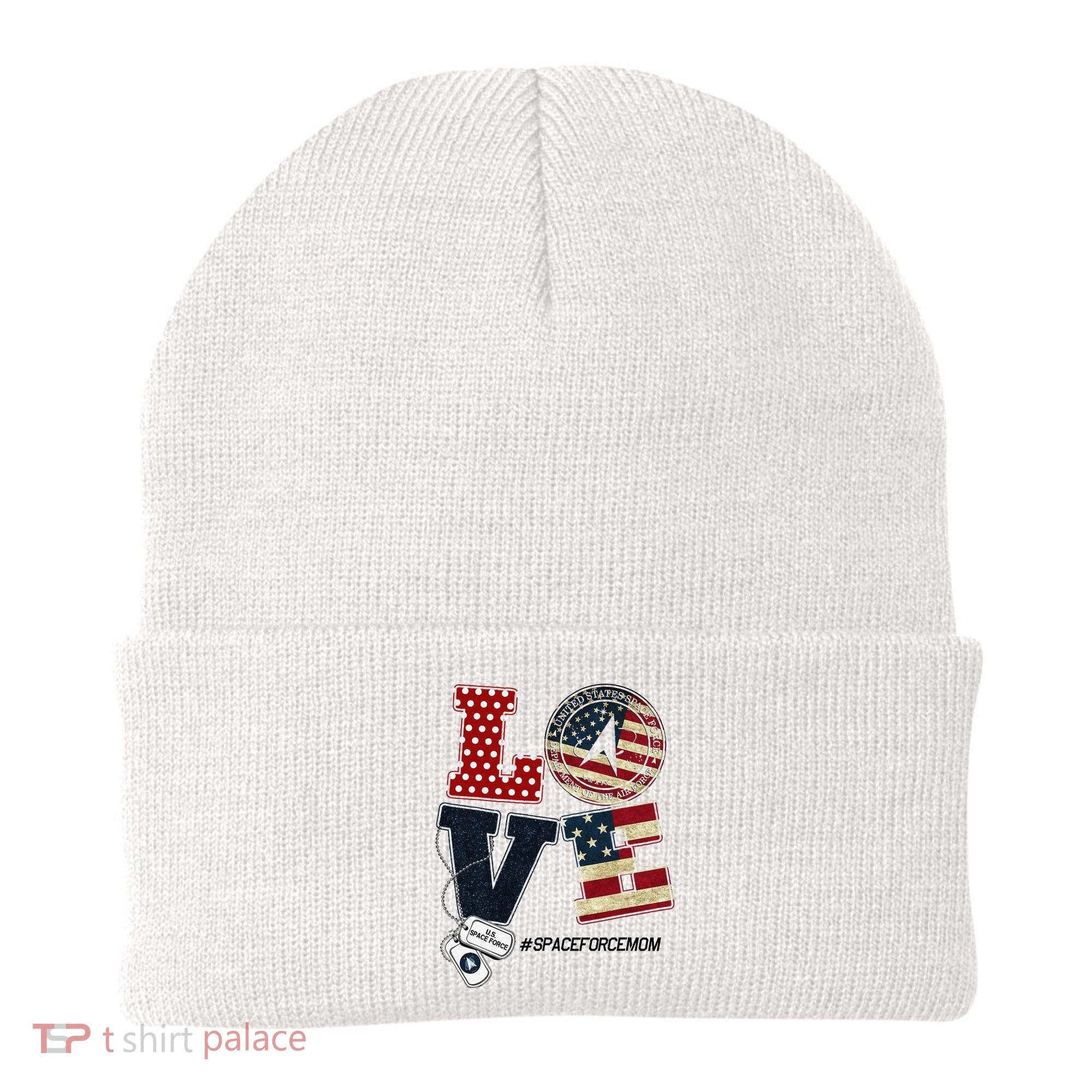 Love Space Force Mom Graduation Proud Space Force Mom Beanie