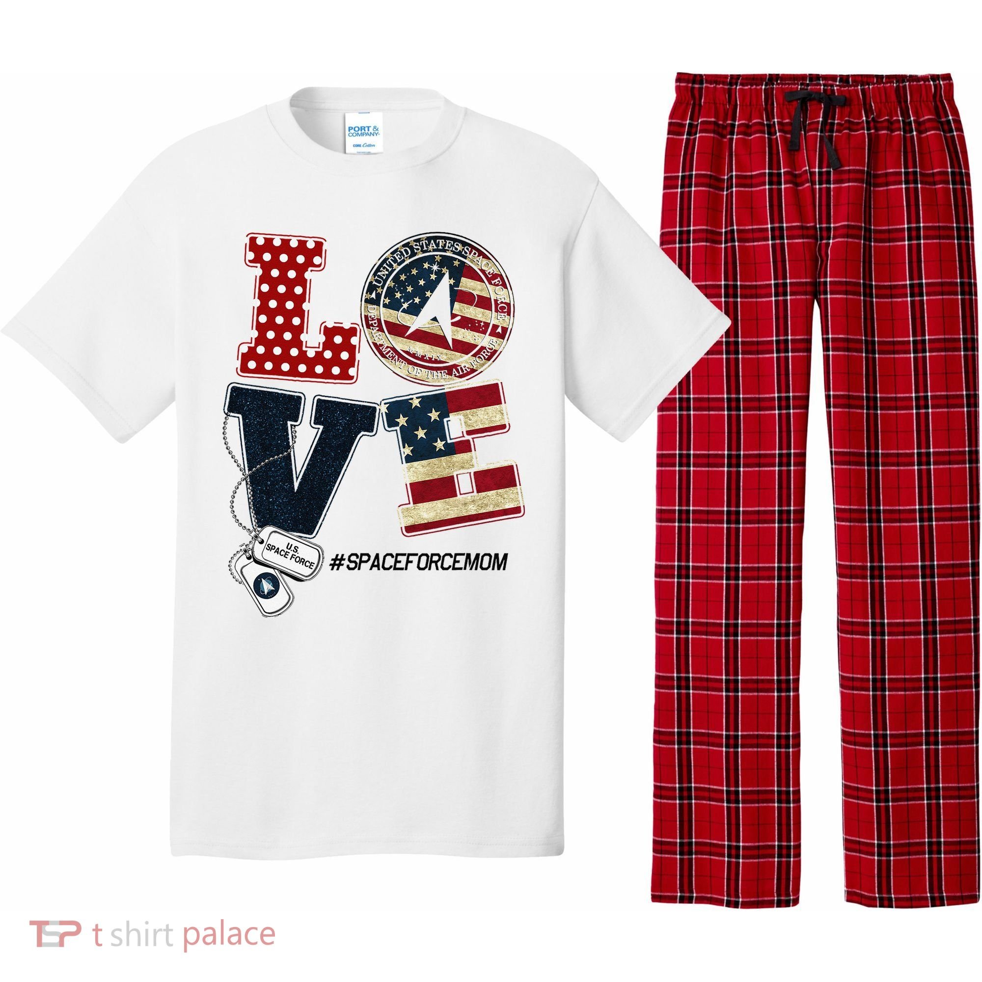 Love Space Force Mom Graduation Proud Space Force Mom Pajama Set