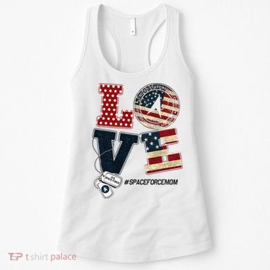 Love Space Force Mom Graduation Proud Space Force Mom Women's Tank Top