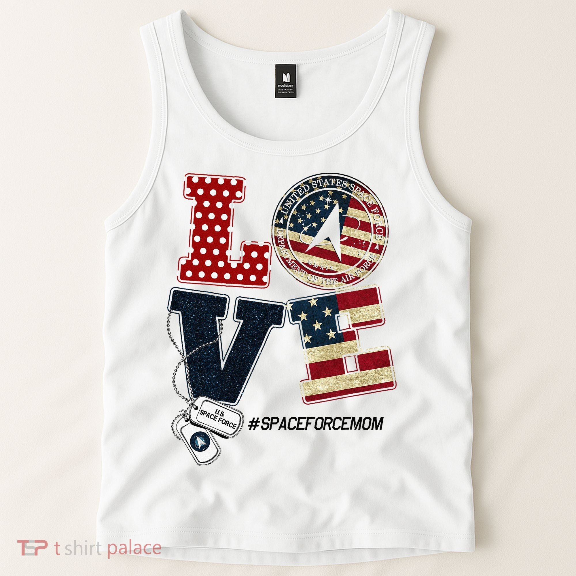 Love Space Force Mom Graduation Proud Space Force Mom Tank Top