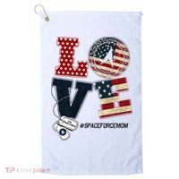 Love Space Force Mom Graduation Proud Space Force Mom Golf Towel thumb 0