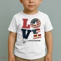 Love Space Force Mom Graduation Proud Space Force Mom Toddler T-Shirt thumb 2