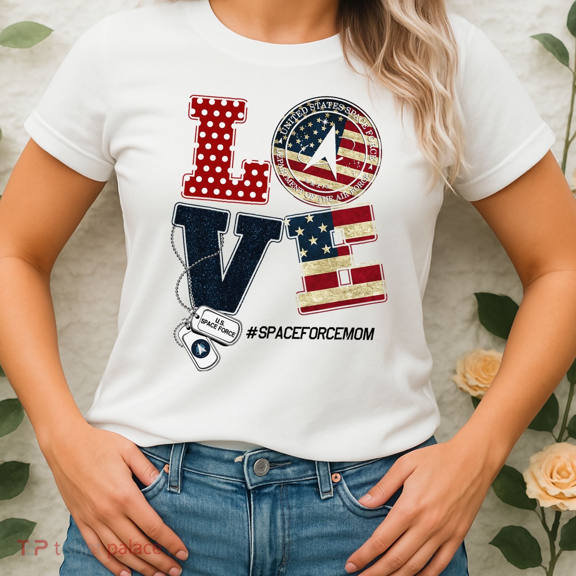 Love Space Force Mom Graduation Proud Space Force Mom Women's T-Shirt