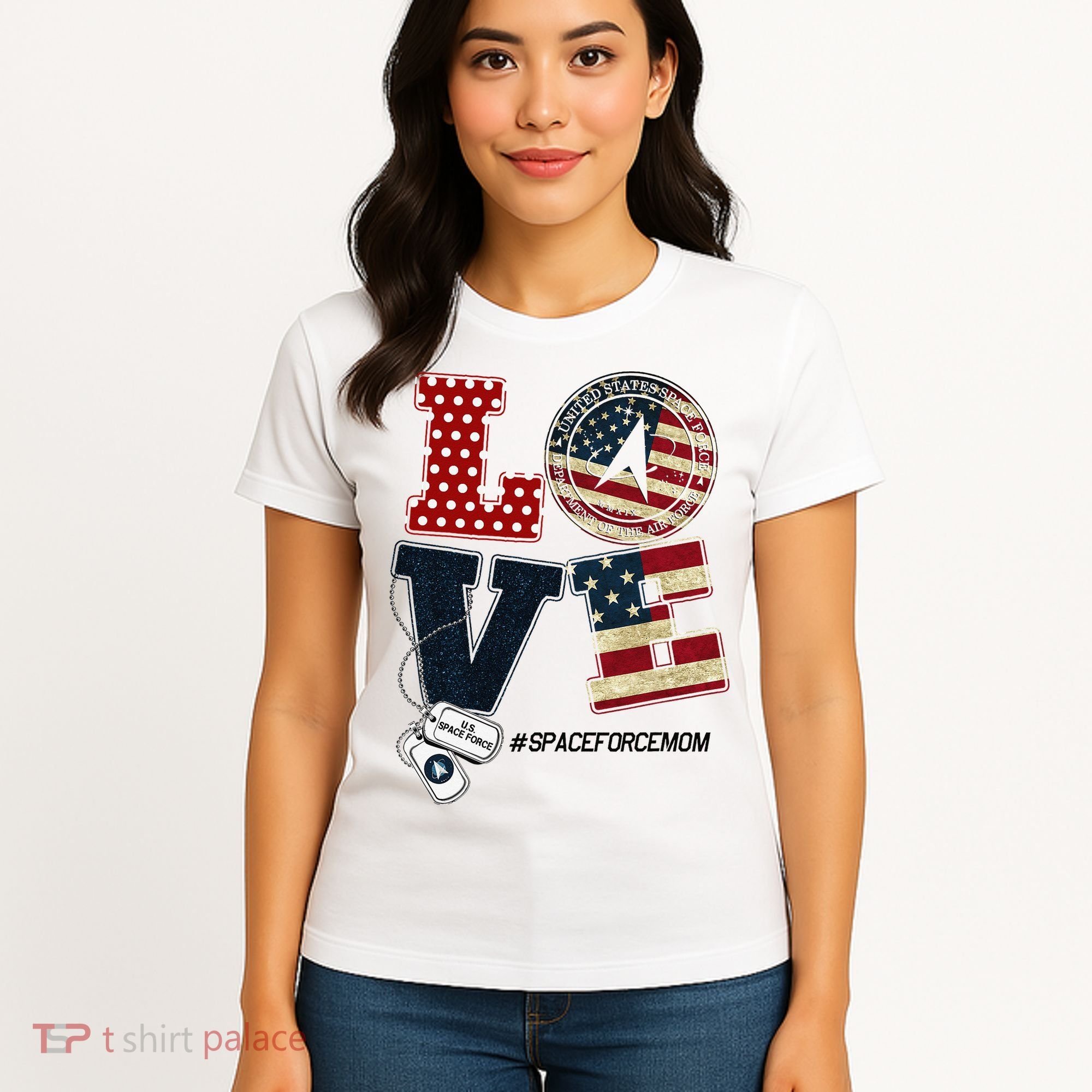 Love Space Force Mom Graduation Proud Space Force Mom Women's T-Shirt