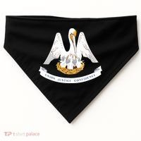 Louisiana State Flag USA-Made Doggie Bandana thumb 0