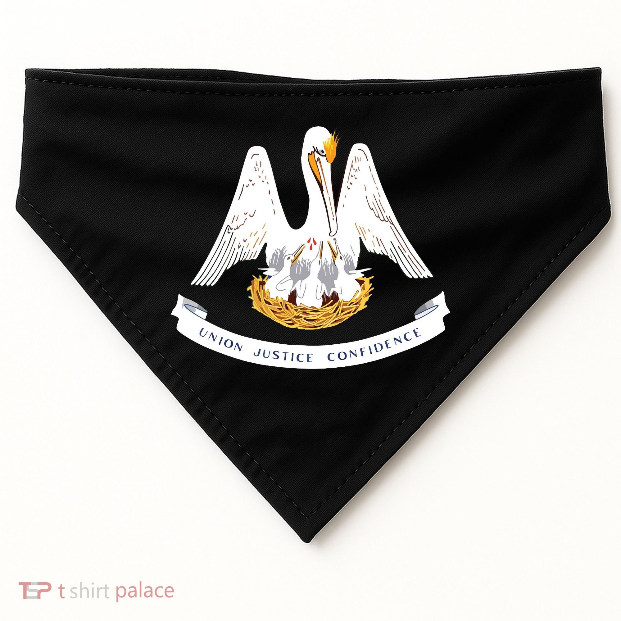 Louisiana State Flag USA-Made Doggie Bandana