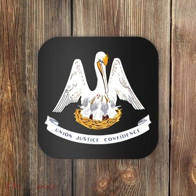 Louisiana State Flag Coaster