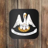 Louisiana State Flag Coaster thumb 0