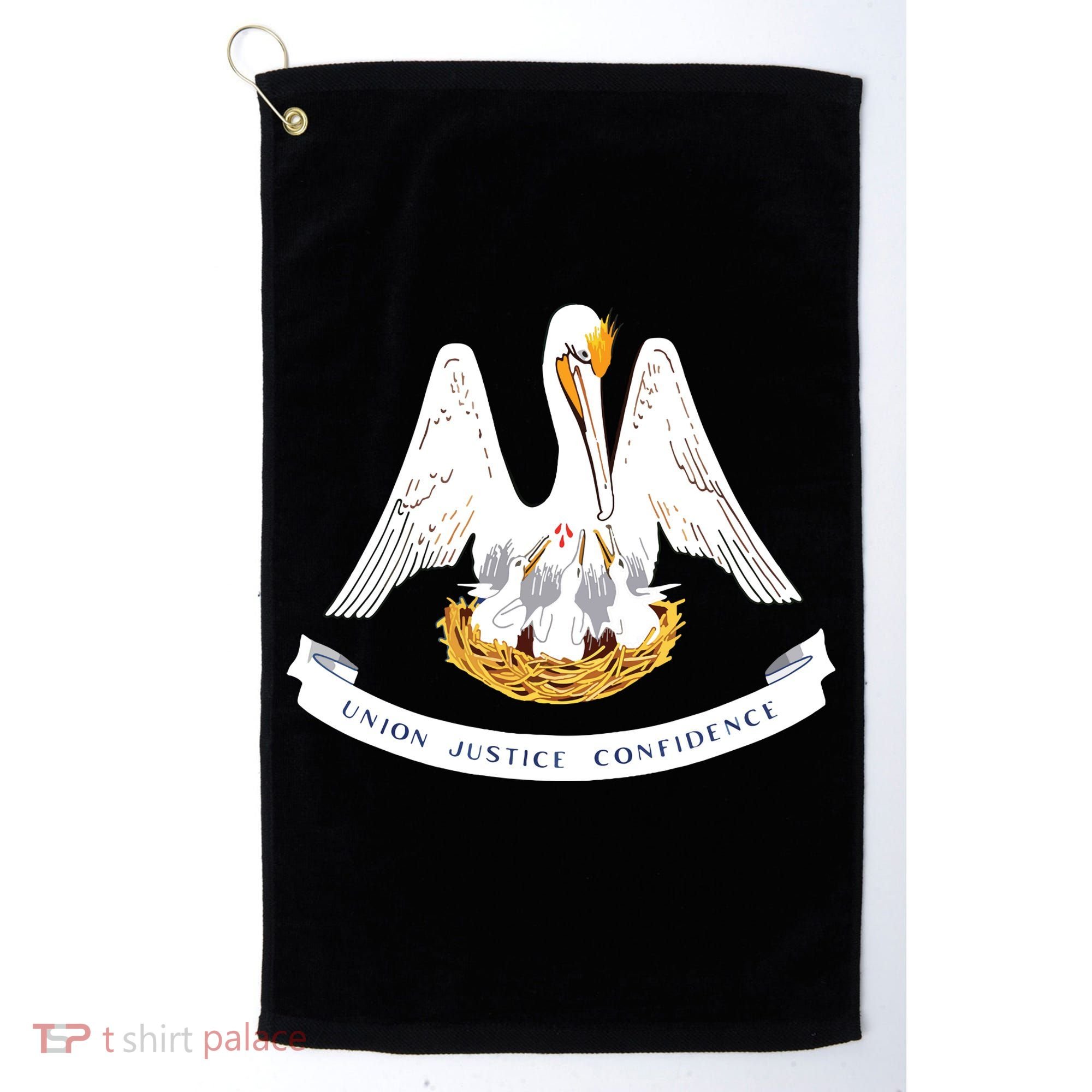 Louisiana State Flag Golf Towel