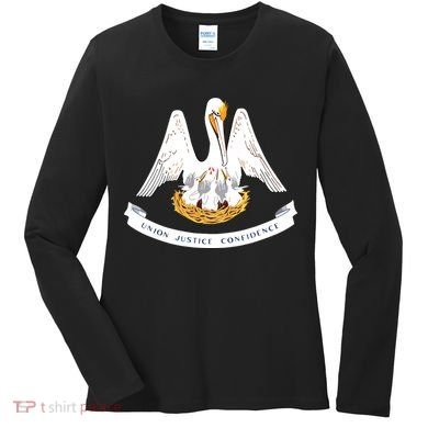 Louisiana State Flag Women's Long Sleeve Shirt