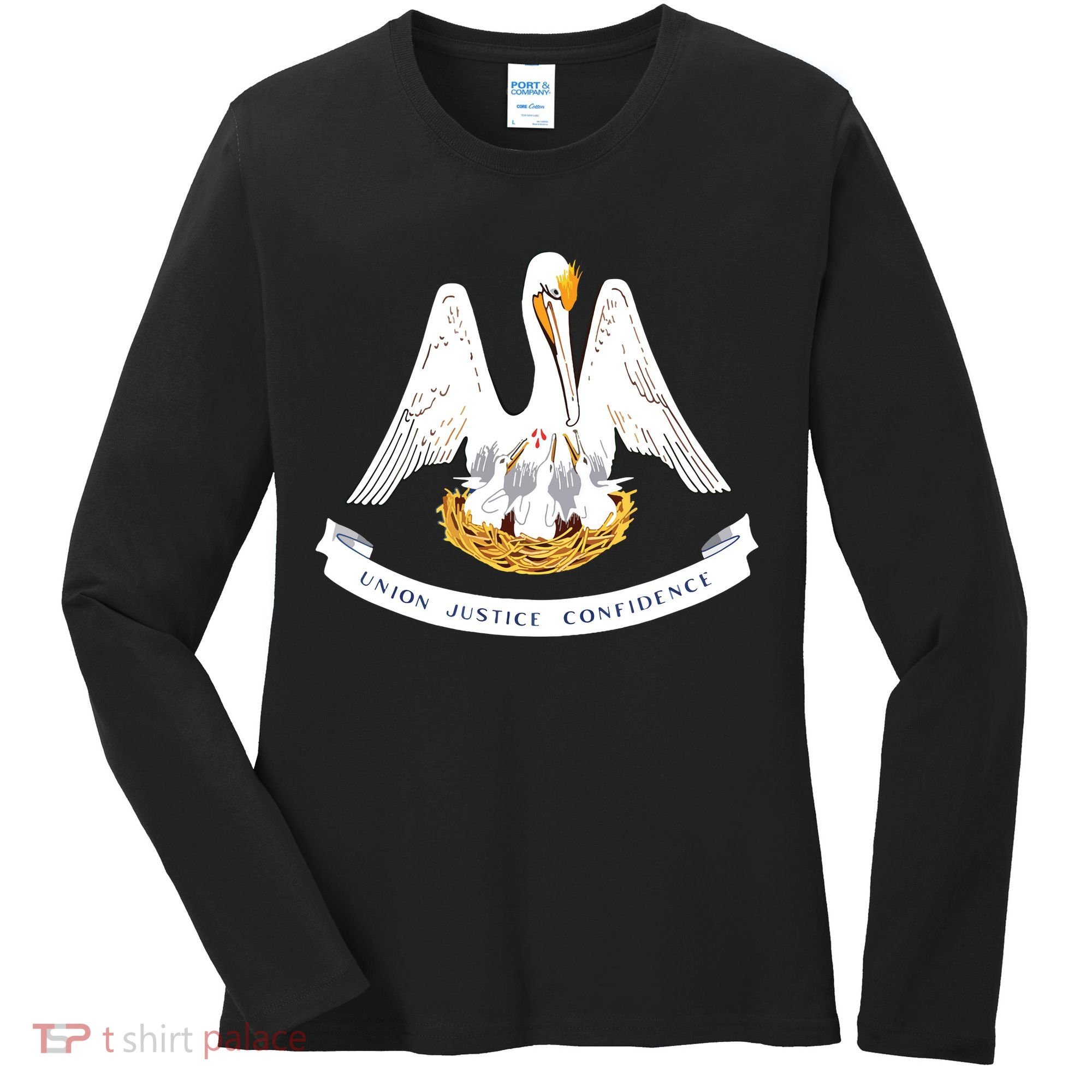 Louisiana State Flag Women's Long Sleeve Shirt