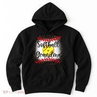 Leopard Softball Grandma - Softball Grandma Hoodie thumb 0