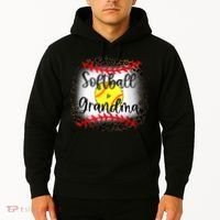 Leopard Softball Grandma - Softball Grandma Hoodie thumb 2