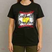 Leopard Softball Grandma - Softball Grandma T-Shirt thumb 4