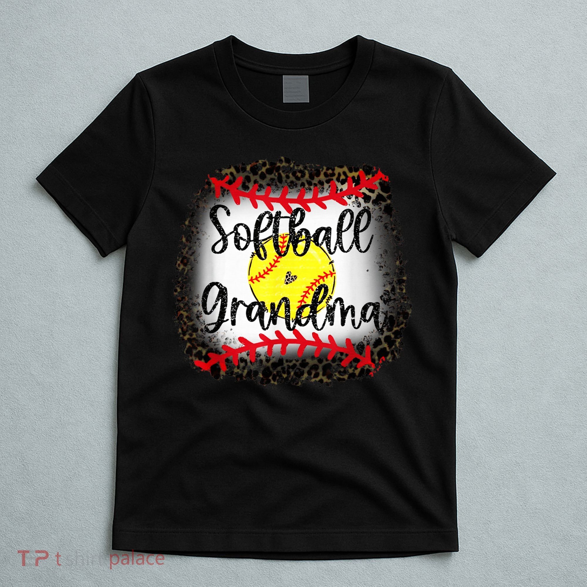 Leopard Softball Grandma - Softball Grandma T-Shirt