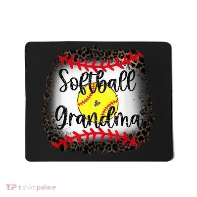 Leopard Softball Grandma - Softball Grandma Mousepad