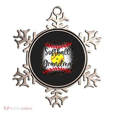 Leopard Softball Grandma - Softball Grandma Ornament