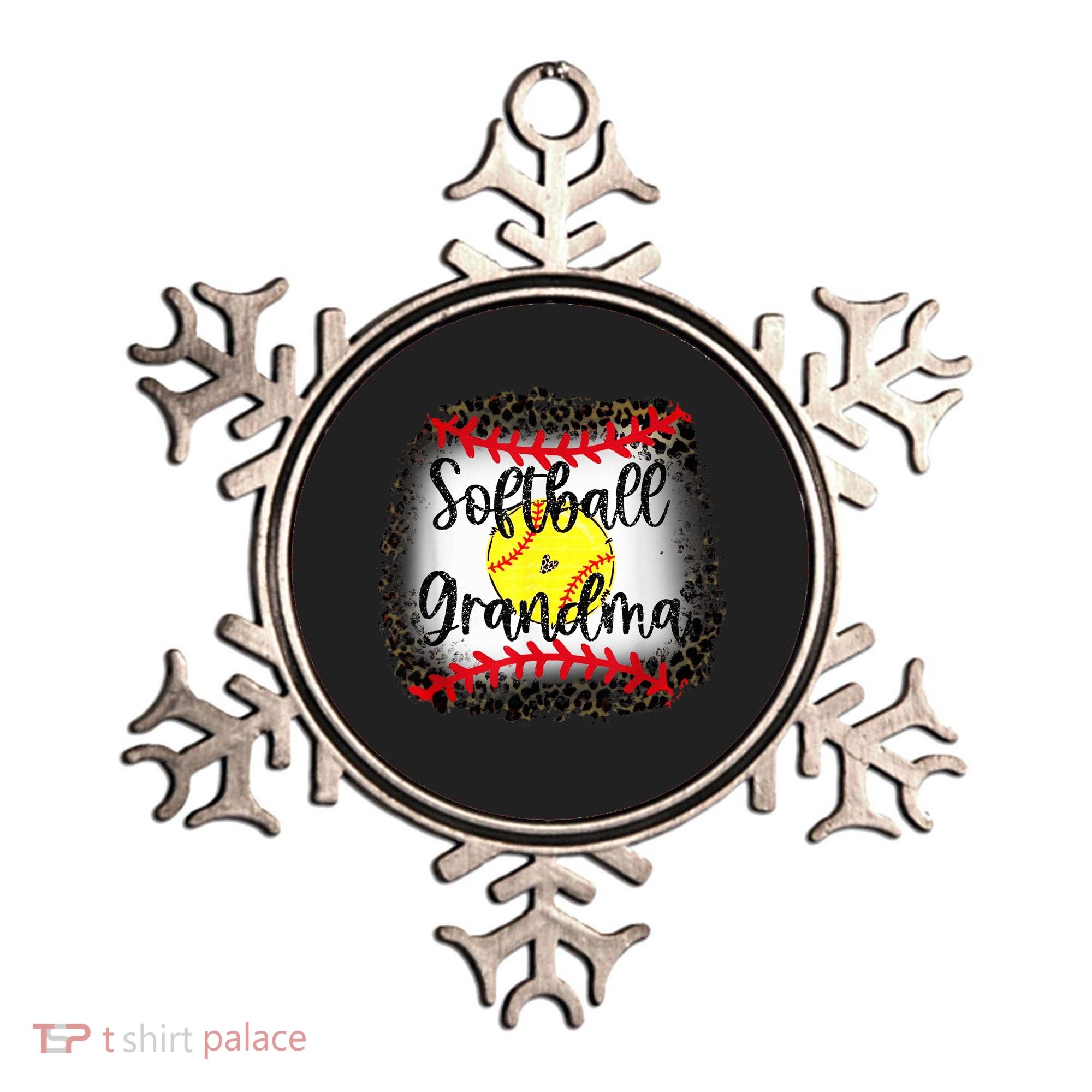 Leopard Softball Grandma - Softball Grandma Ornament
