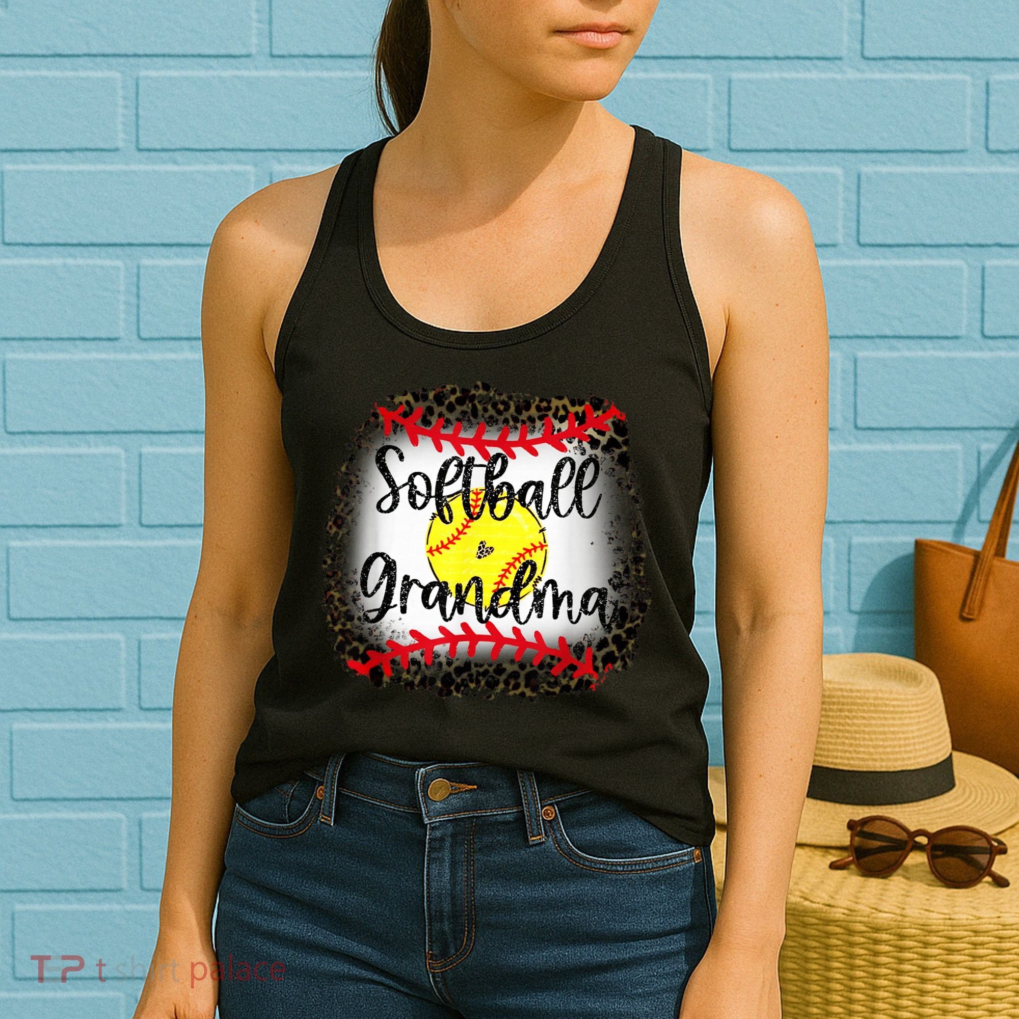 Leopard Softball Grandma - Softball Grandma Women's Tank Top