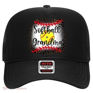 Leopard Softball Grandma - Softball Grandma Hat