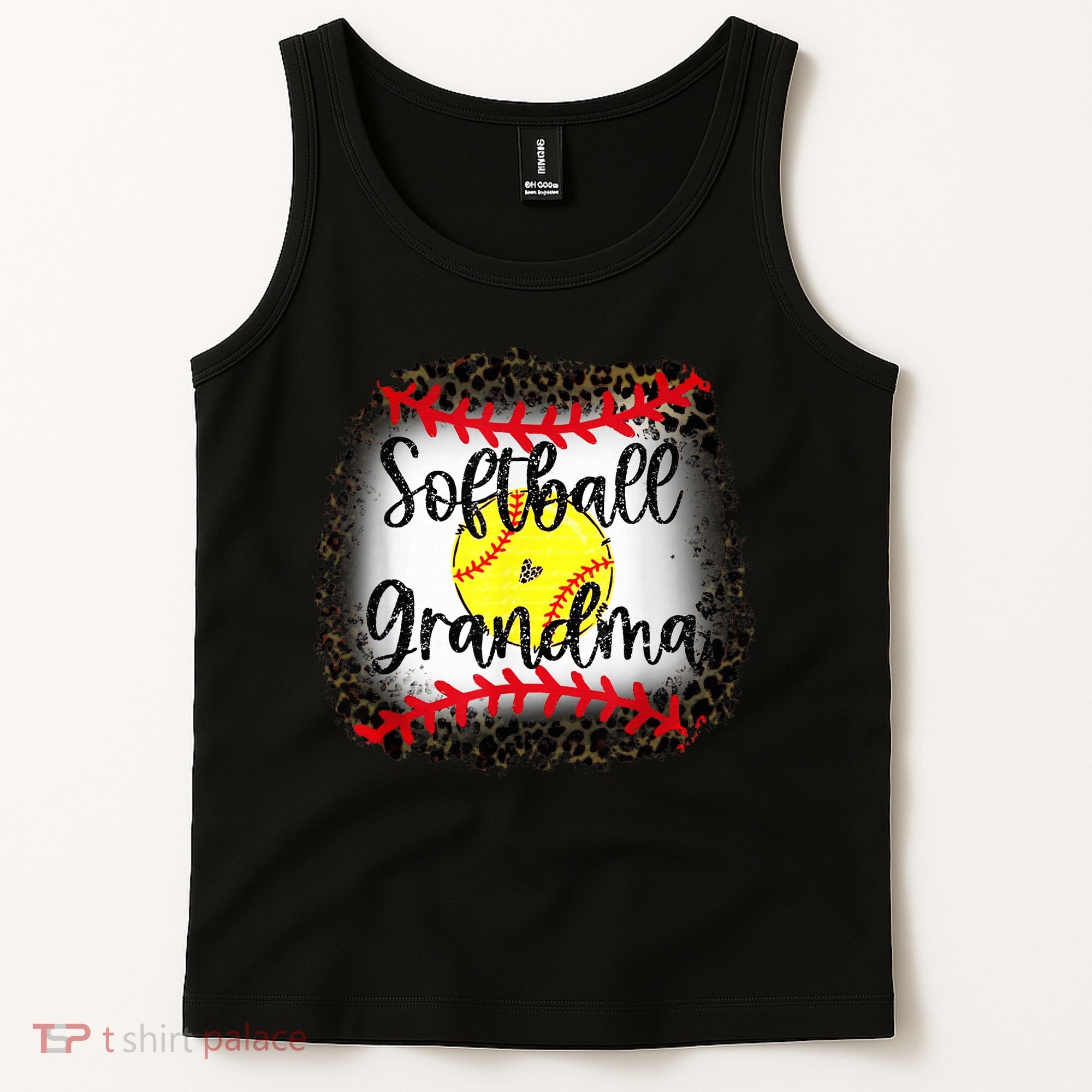 Leopard Softball Grandma - Softball Grandma Tank Top