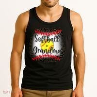 Leopard Softball Grandma - Softball Grandma Tank Top thumb 3