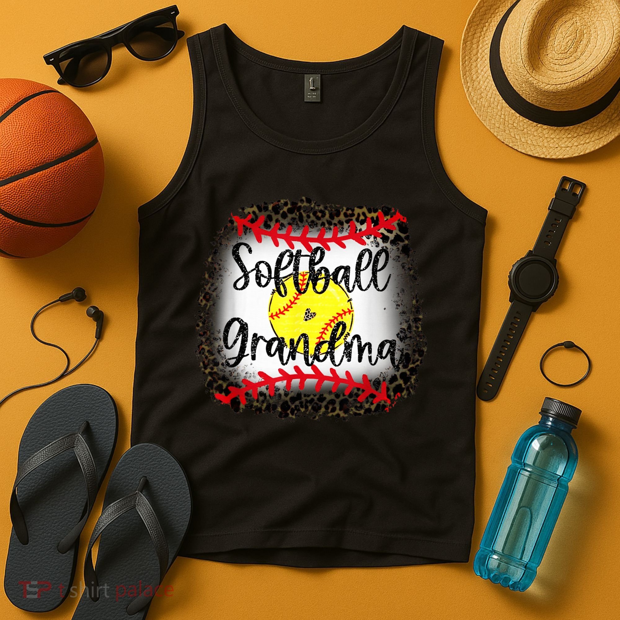 Leopard Softball Grandma - Softball Grandma Tank Top