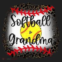 Leopard Softball Grandma - Softball Grandma Golf Towel thumb 3