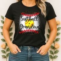 Leopard Softball Grandma - Softball Grandma Women's T-Shirt thumb 2