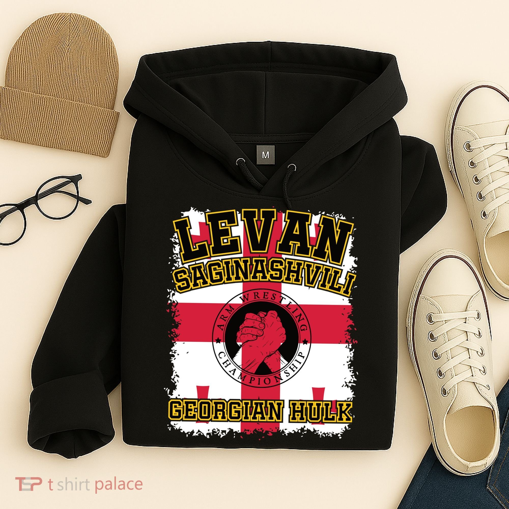 Levan Saginashvili Arm Wrestling Champion Hoodie