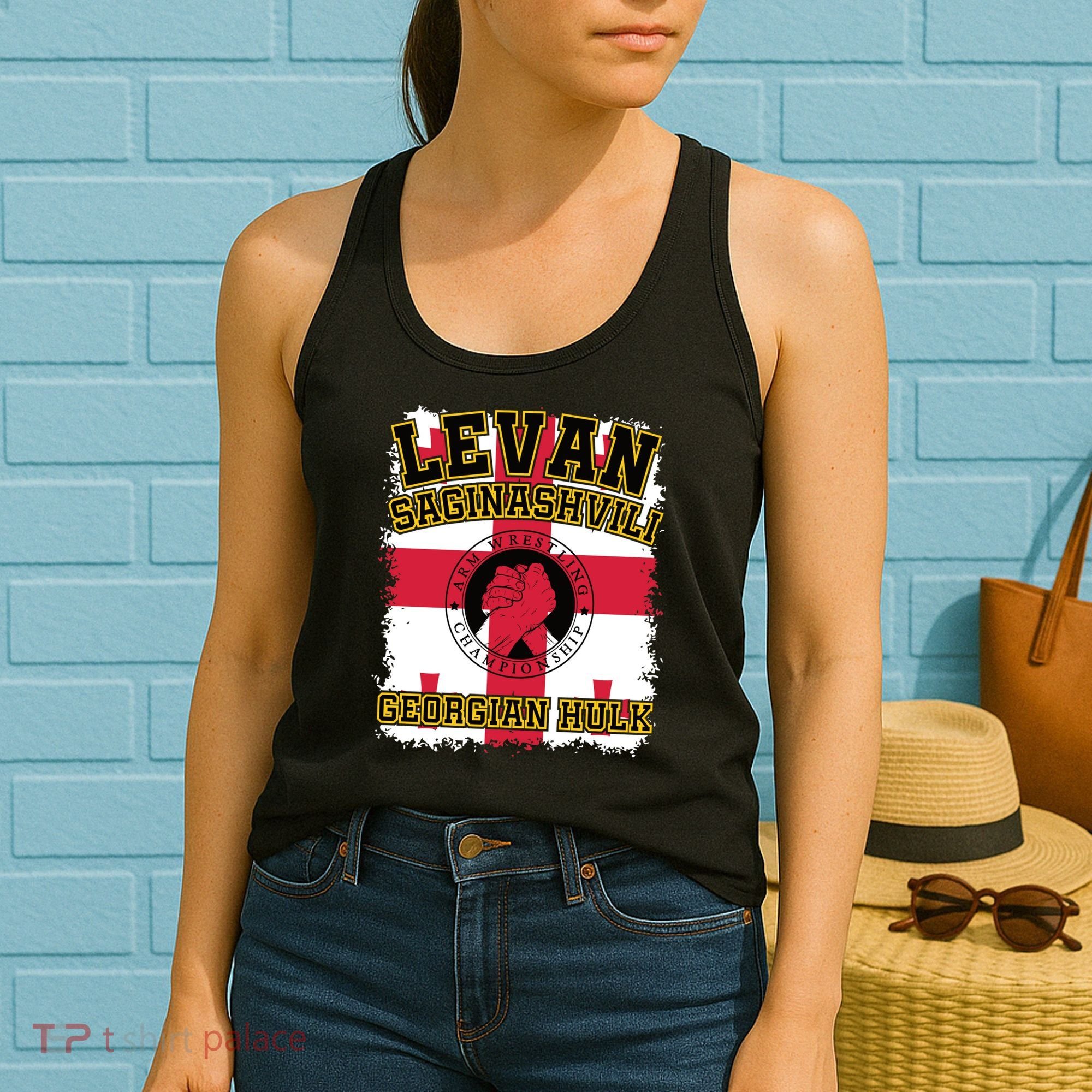 Levan Saginashvili Arm Wrestling Champion Women's Tank Top