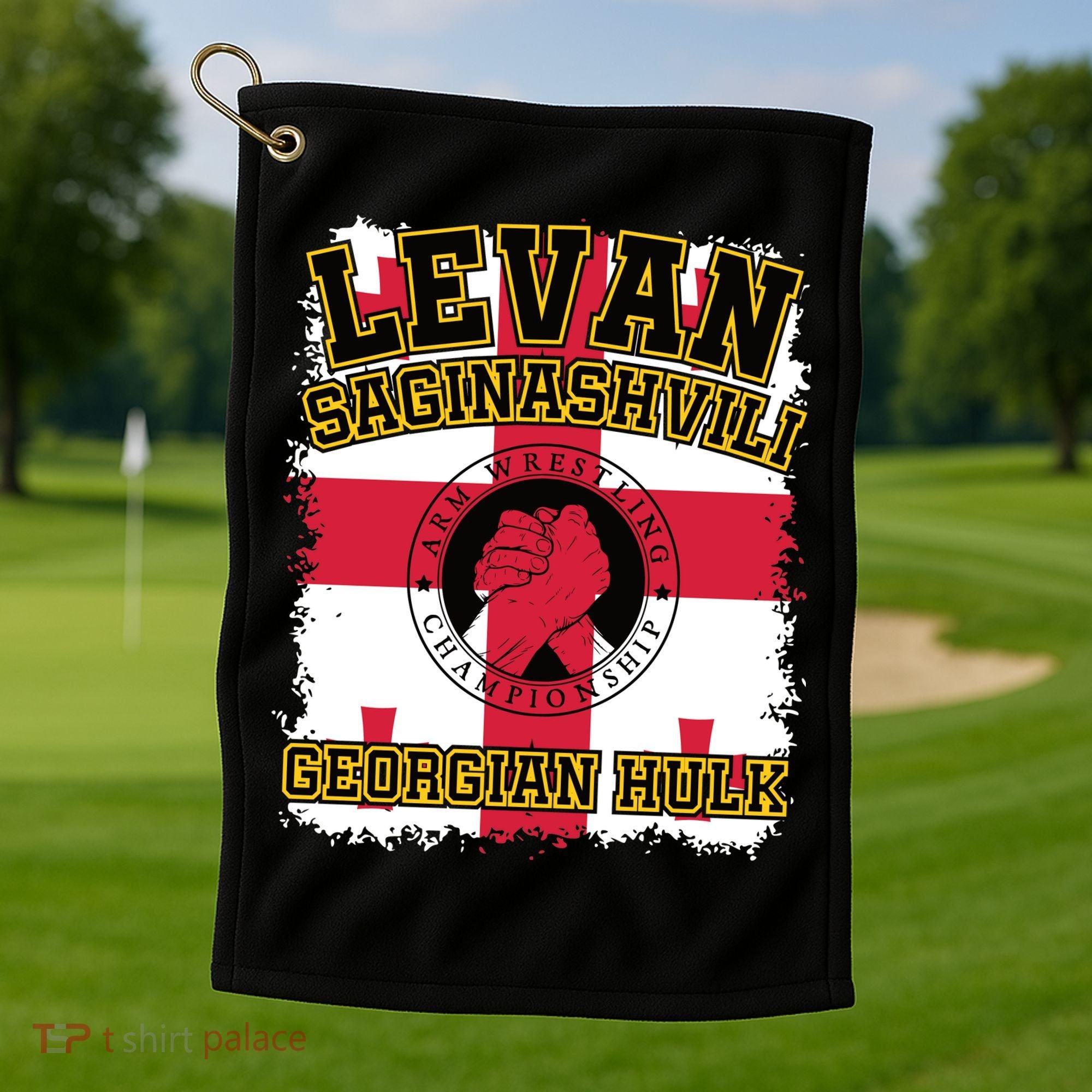 Levan Saginashvili Arm Wrestling Champion Golf Towel