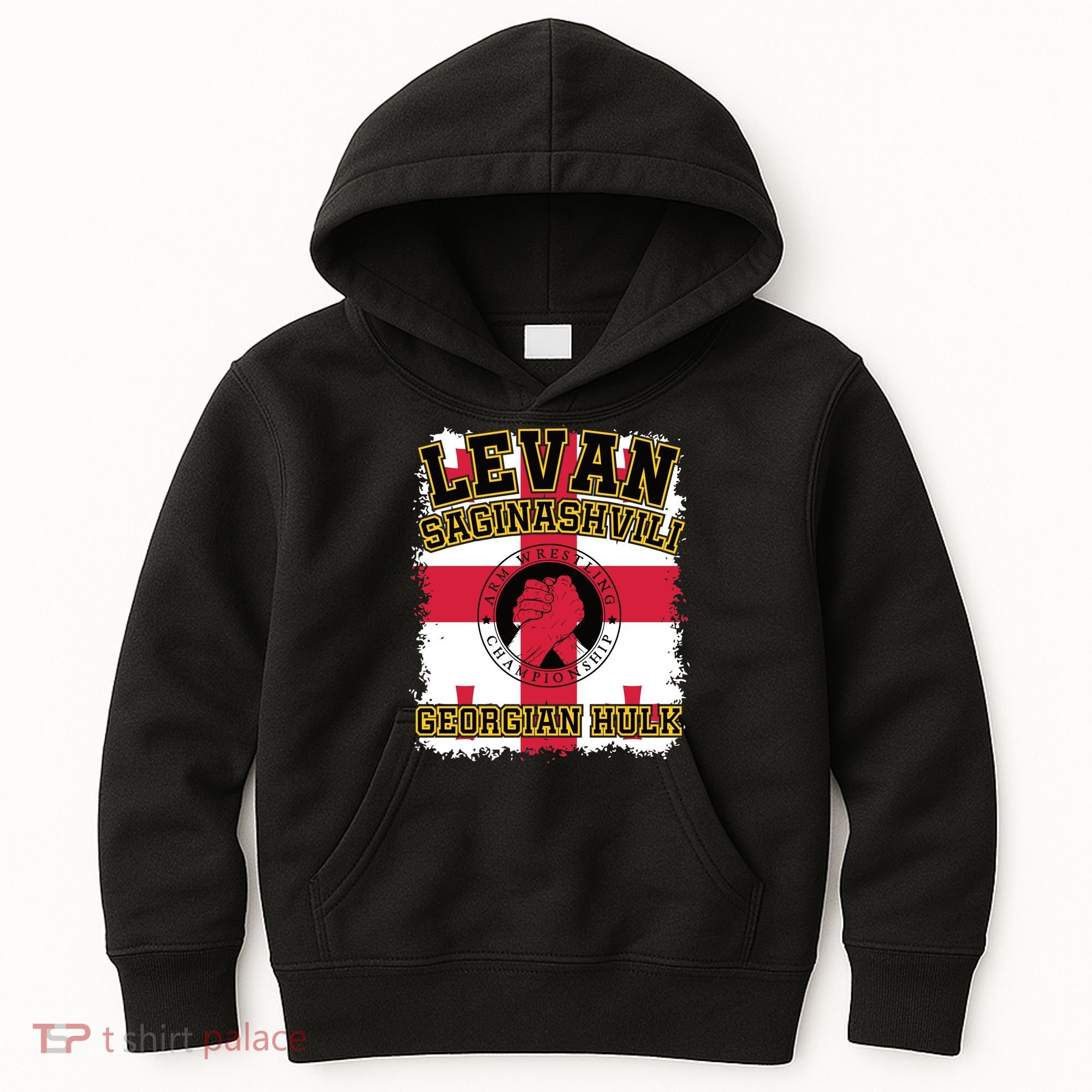 Levan Saginashvili Arm Wrestling Champion Kids Hoodie